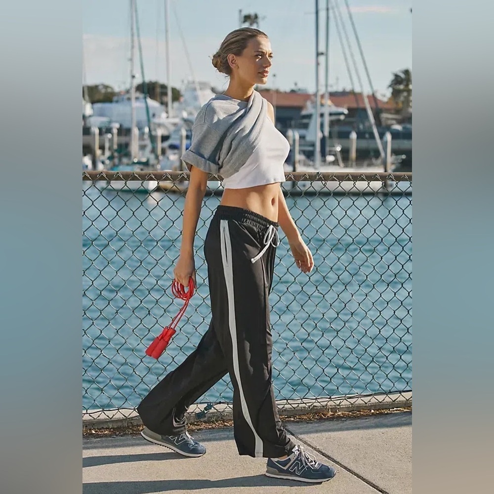 Anthropologie Daily Practice Side-Stripe Track Pants Size M